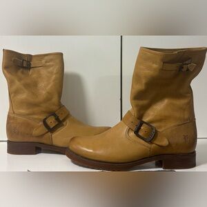Frye Tan/Brown Veronica Shortie Slouchy Boots